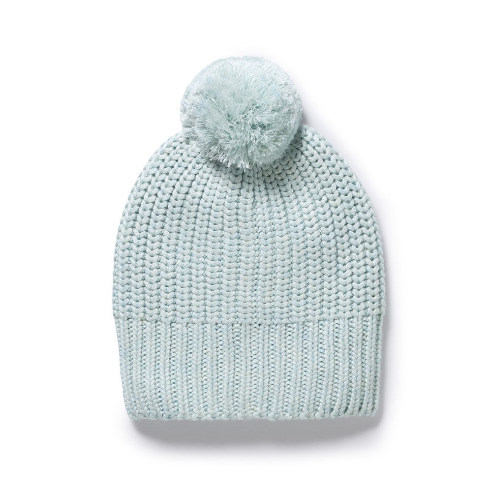 Cloud Blue Organic Knitted Hat