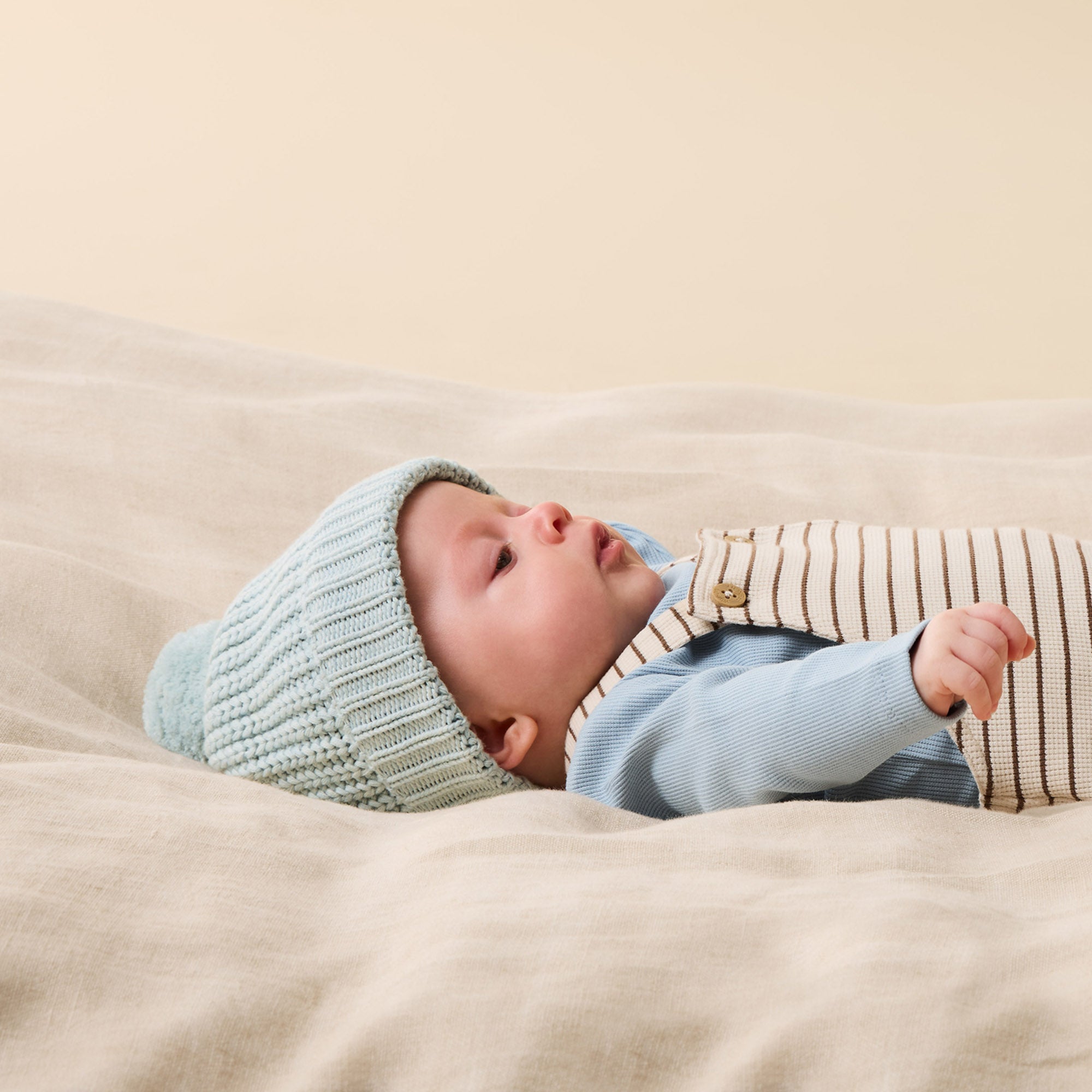 Cloud Blue Organic Knitted Hat