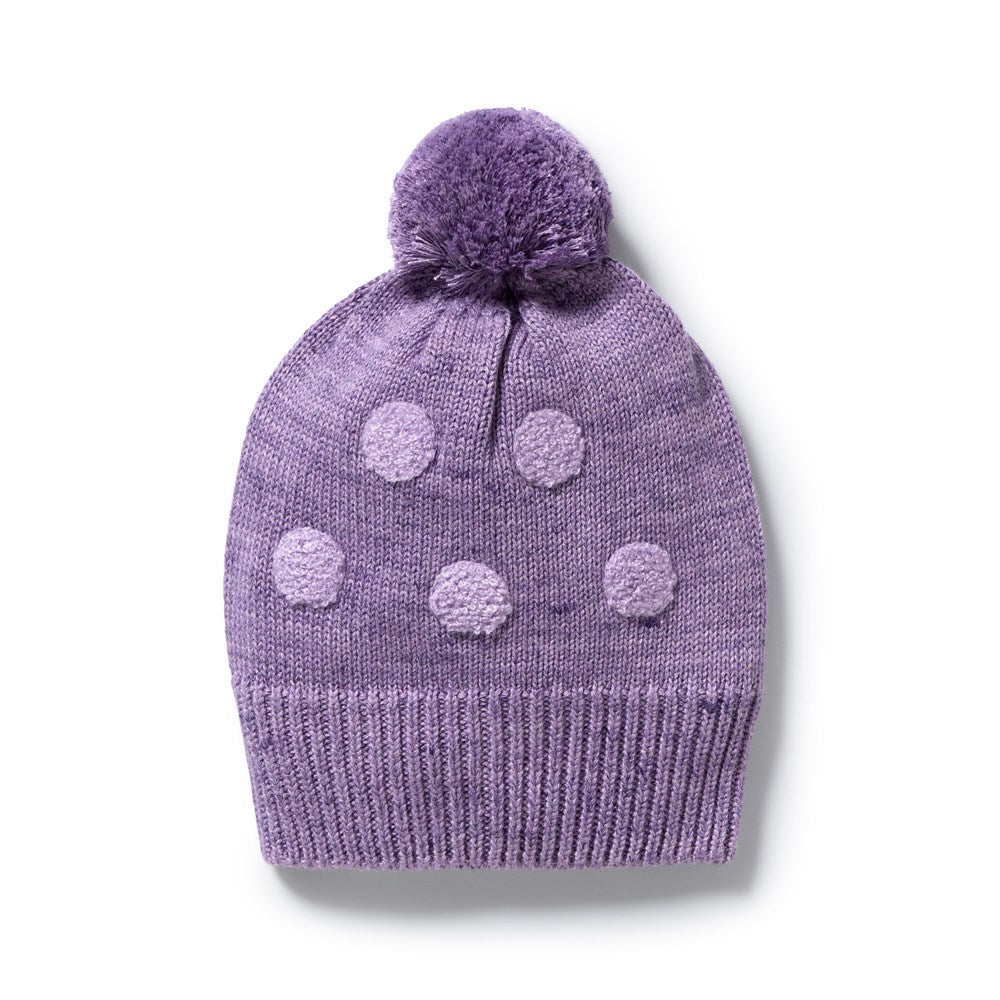 Mulberry Organic Knitted Bauble Hat
