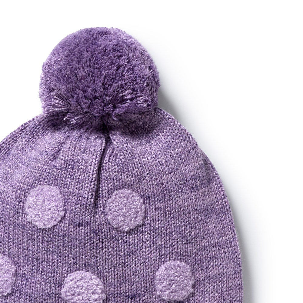 Mulberry Organic Knitted Bauble Hat