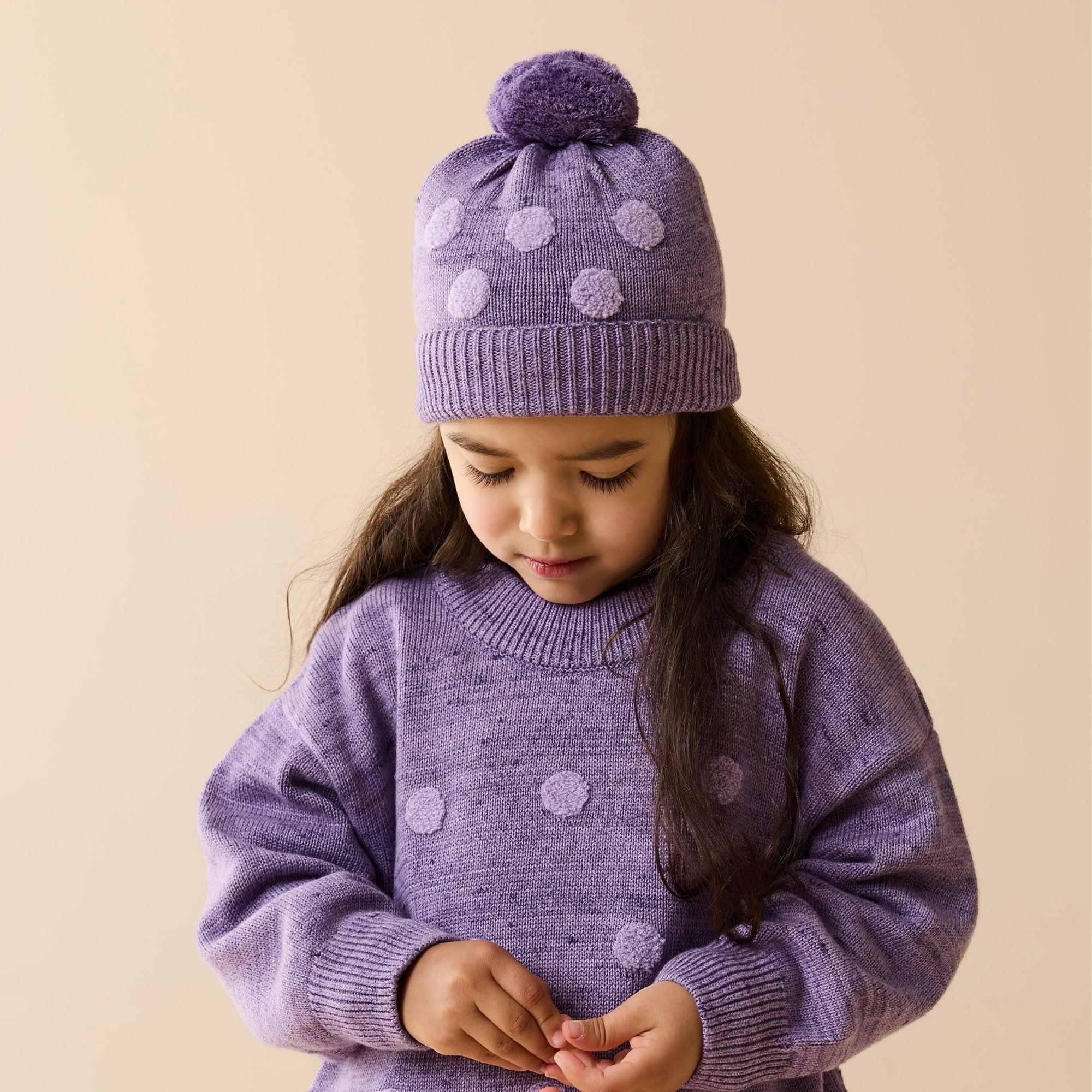 Mulberry Organic Knitted Bauble Hat