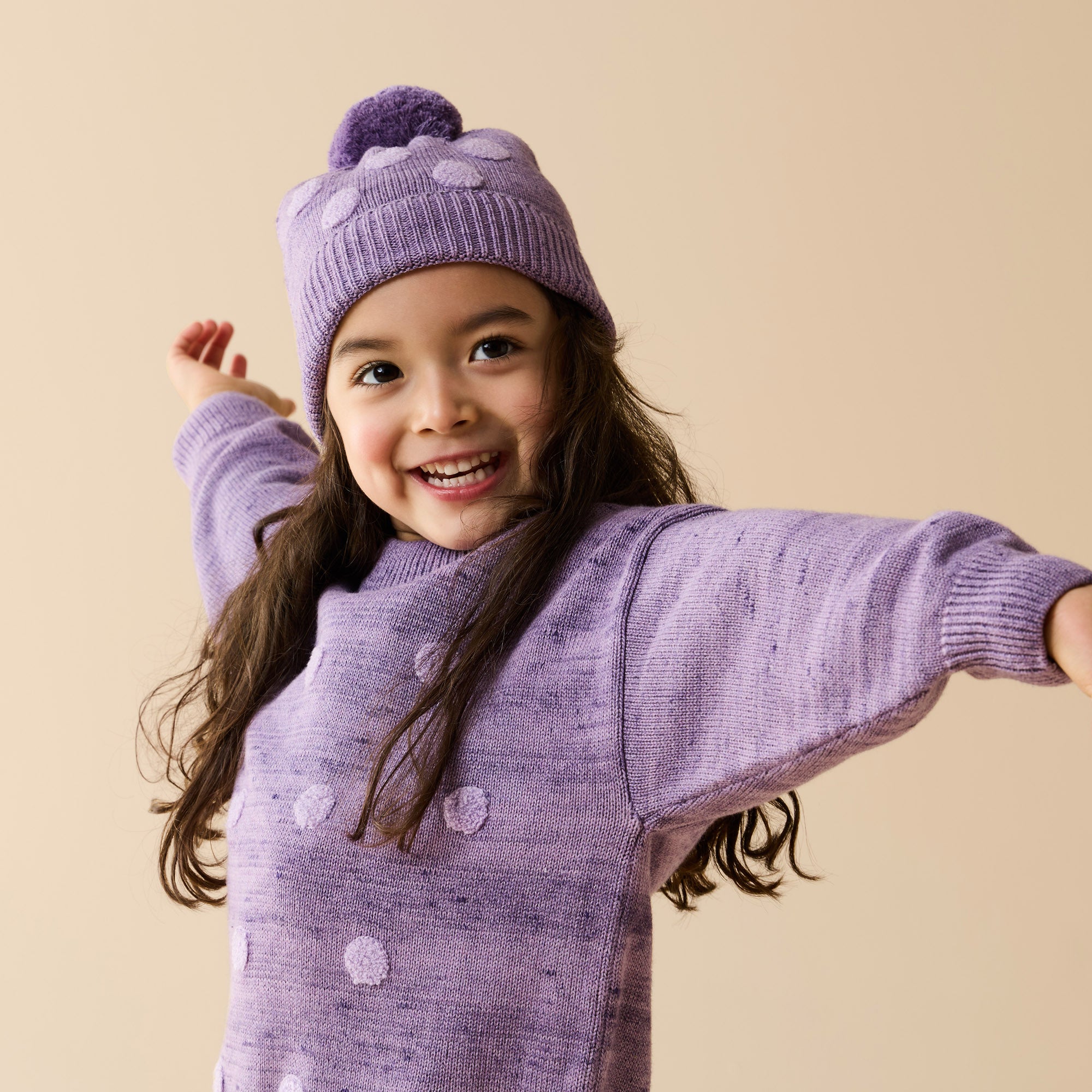 Mulberry Organic Knitted Bauble Hat