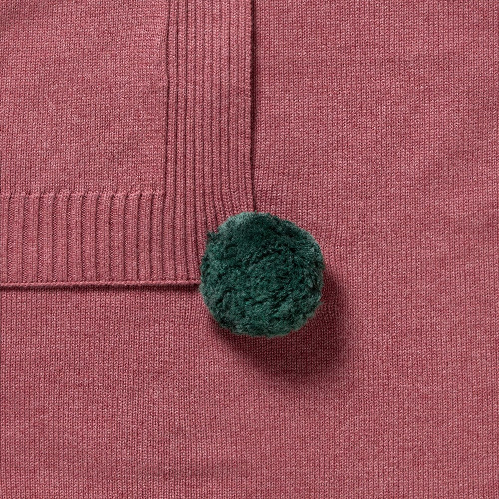 Rhubarb Organic Knitted Blanket