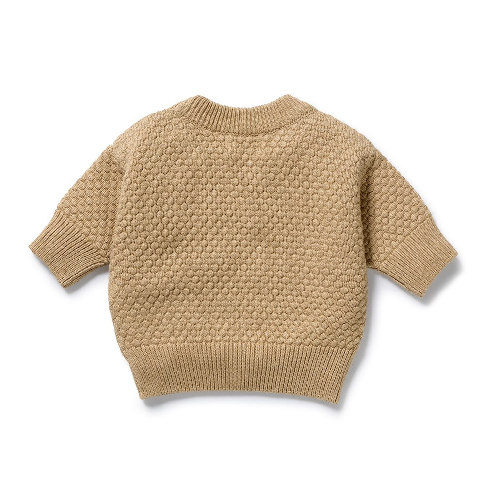 Oat and Mulberry Organic Knitted Bauble Jumper
