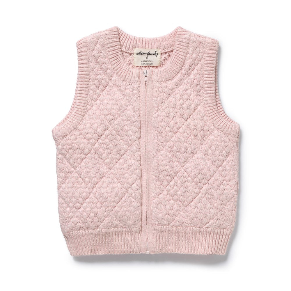 Marshmallow Organic Knitted Bubble Vest