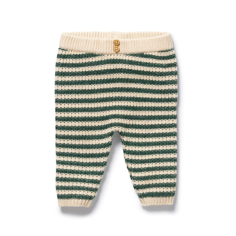 Clover Organic Knitted Stripe Legging