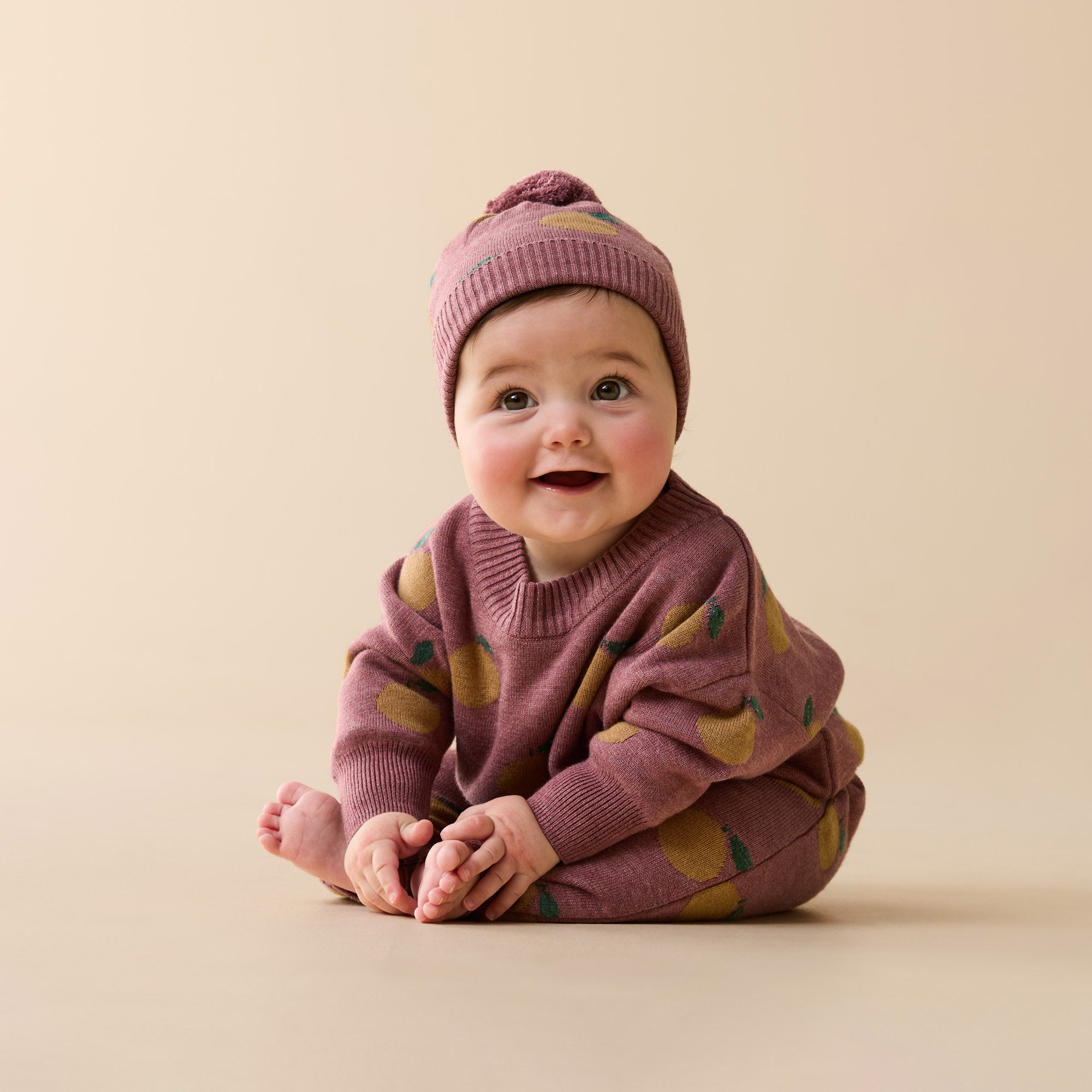 Clementine Organic Knitted Jacquard Legging