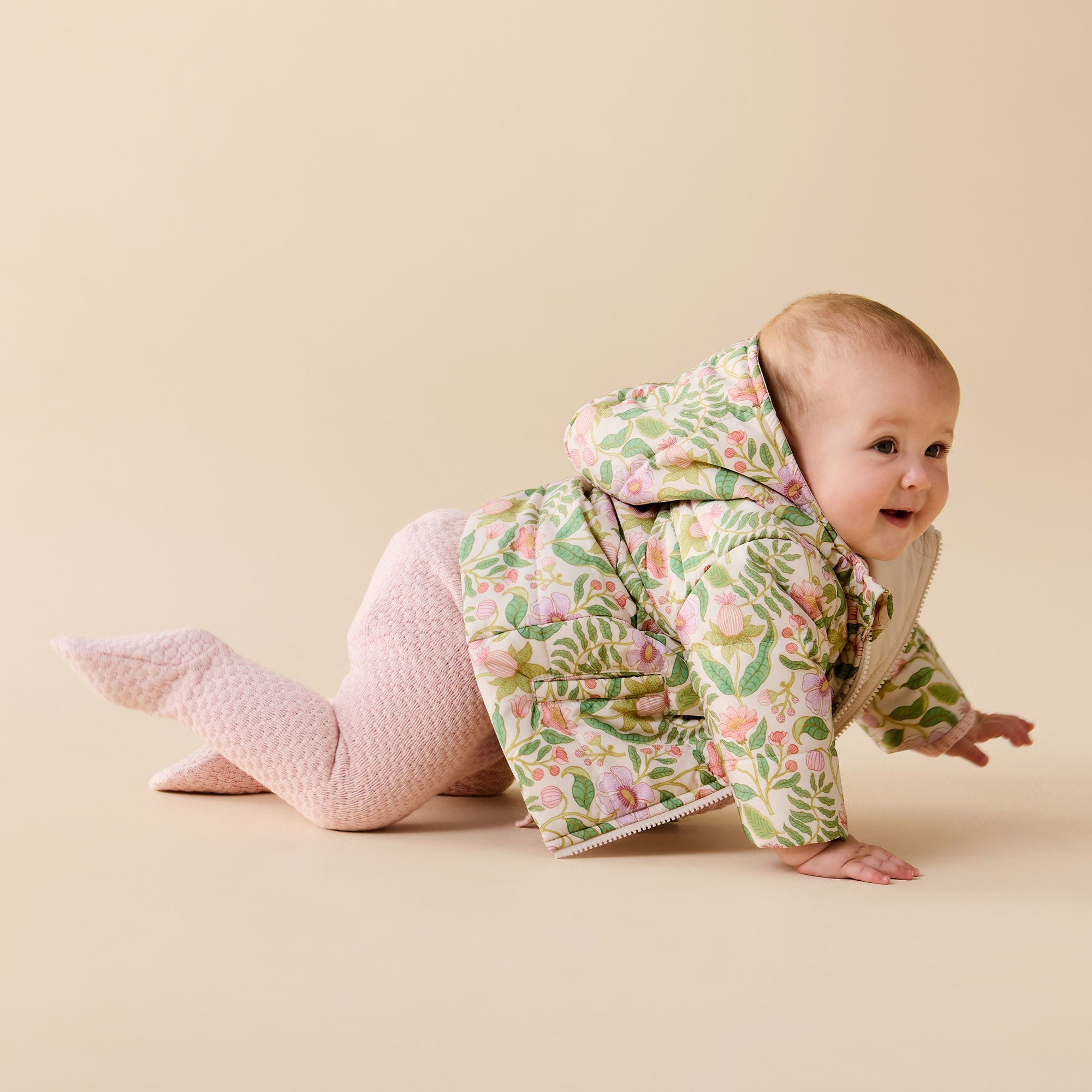 Marshmallow Organic Knitted Bubble Legging with Feet