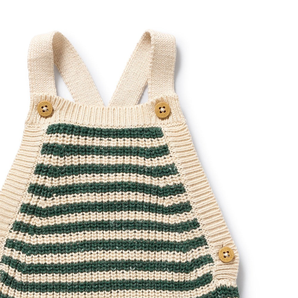 Clover Organic Knitted Stripe Overall