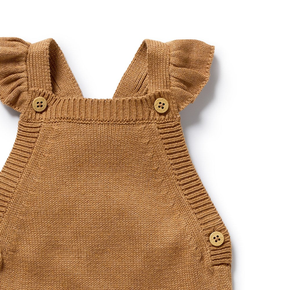 Autumn Organic Knitted Ruffle Overall