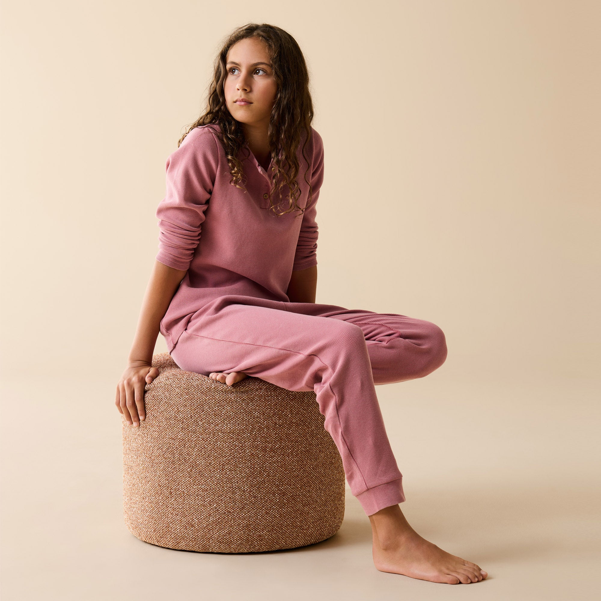Plum Organic Waffle Henley Pyjamas