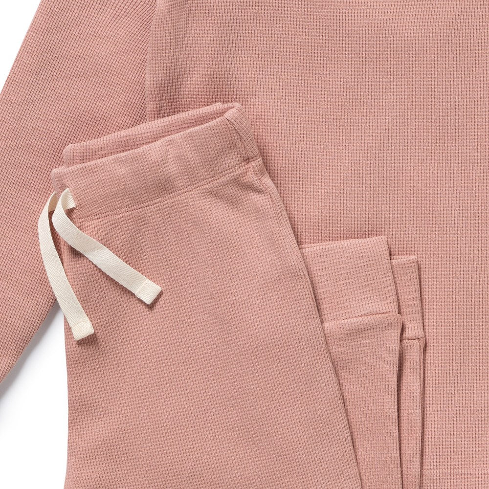 Rose Organic Waffle Henley Pyjamas
