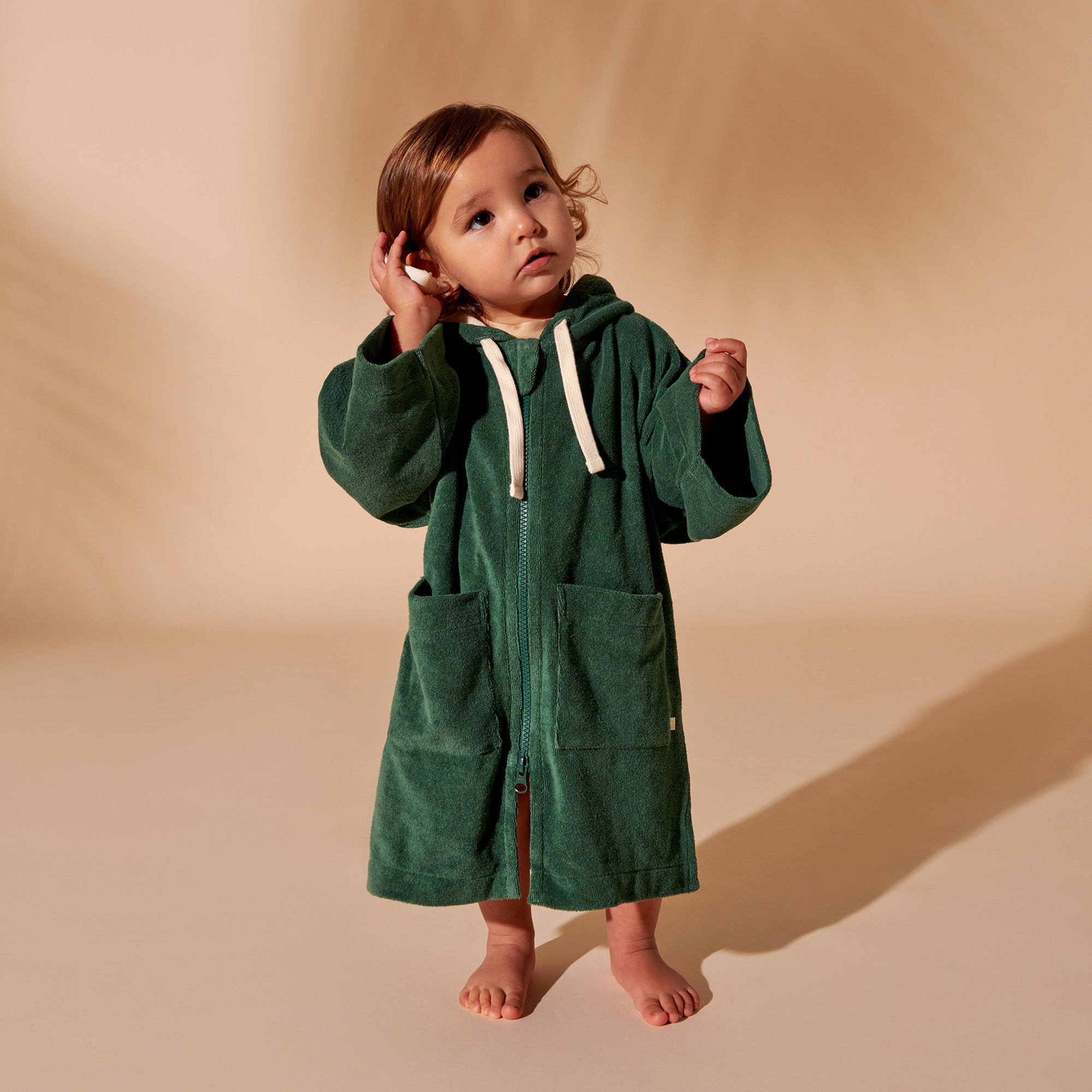 Moss Hooded Beach Towel