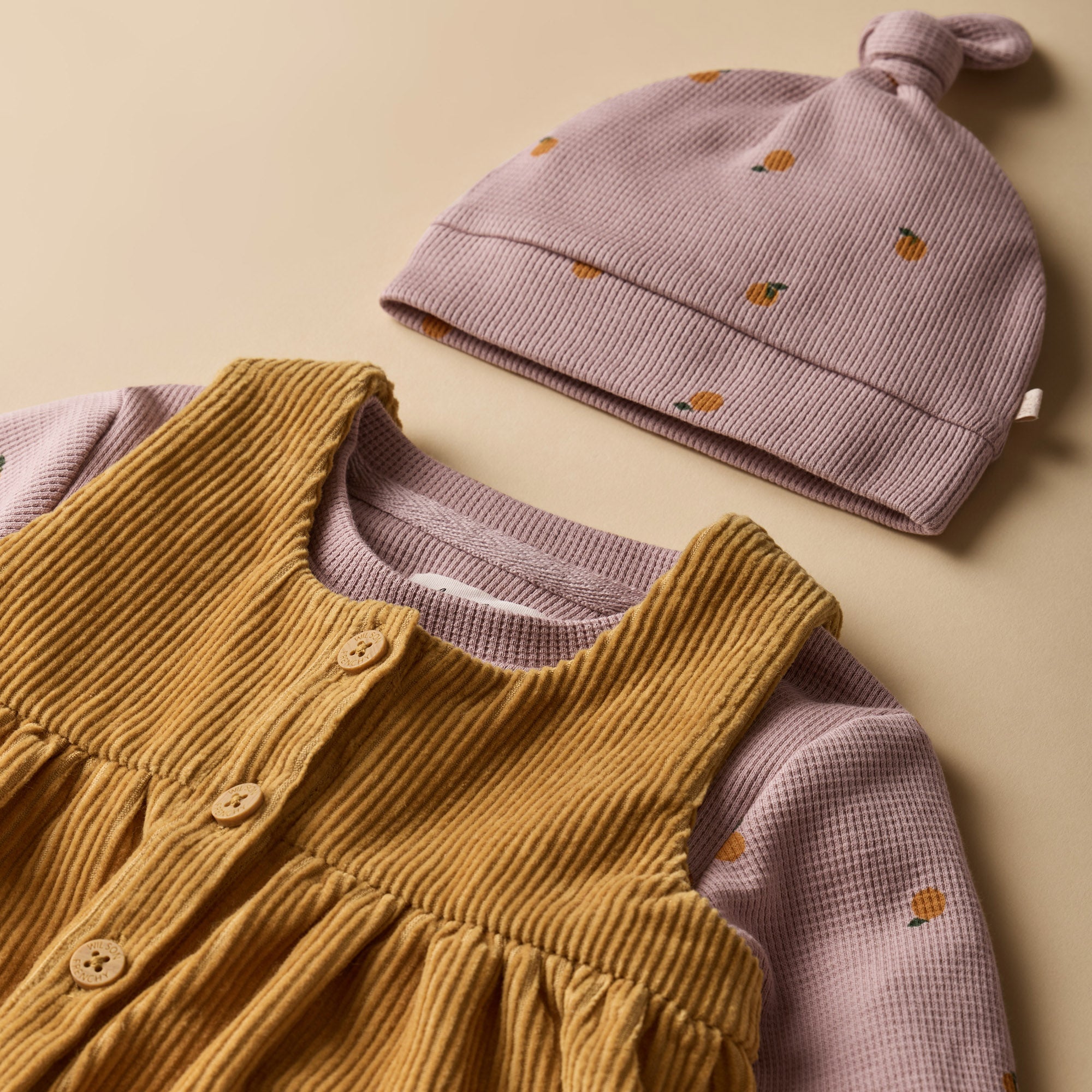 Amber Glow Organic Cord Dress