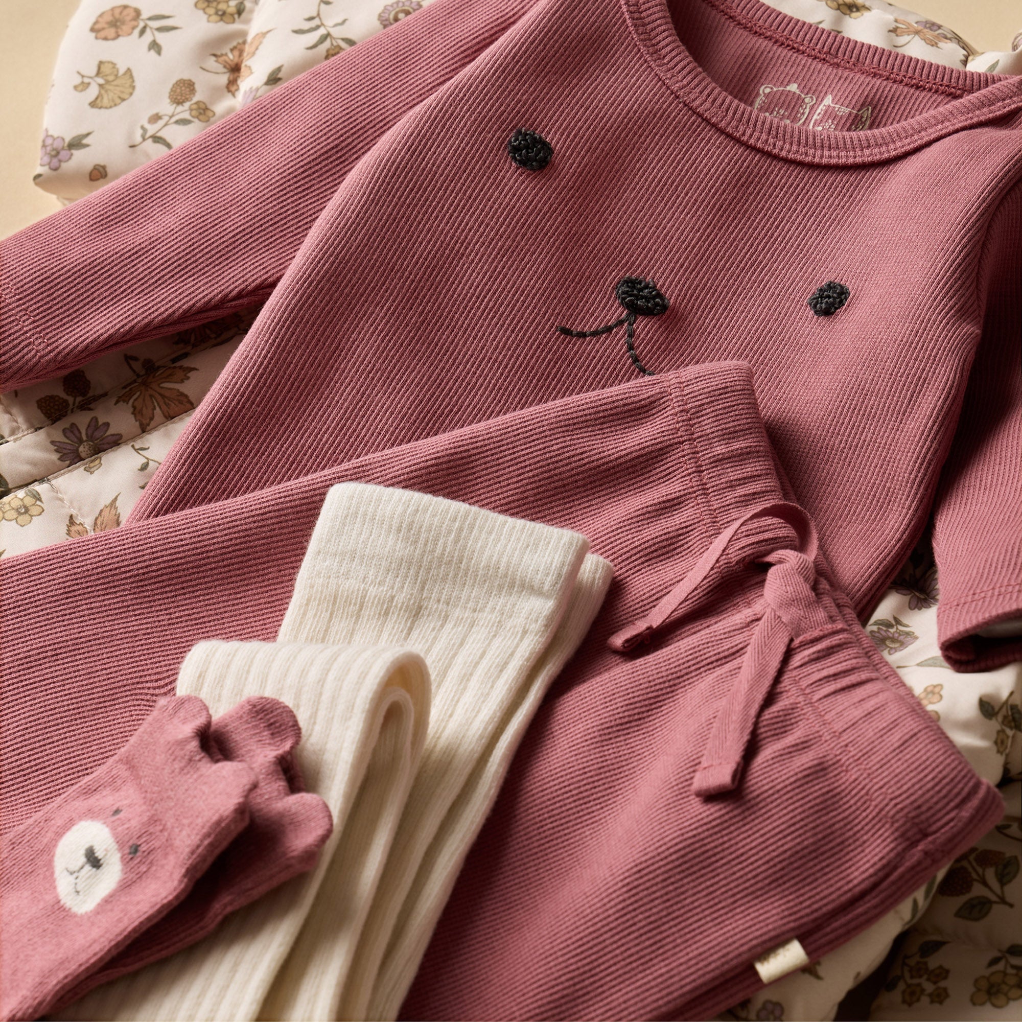 Plum Organic Rib long-sleeved Bodysuit