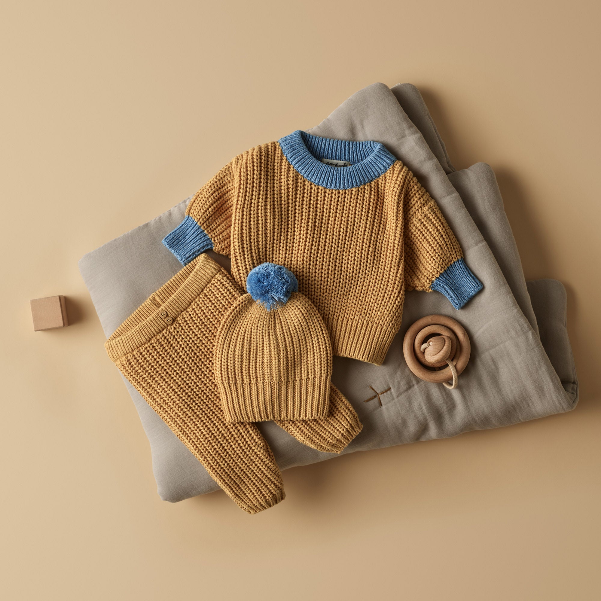 Honey Drop Organic Knitted Jumper