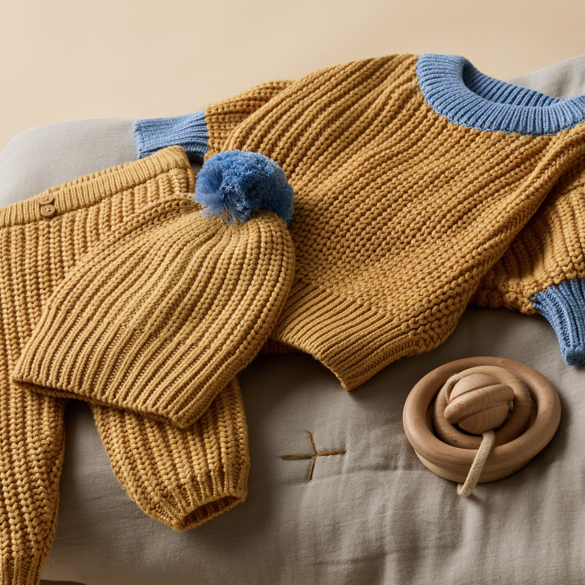 Honey Drop Organic Knitted Jumper