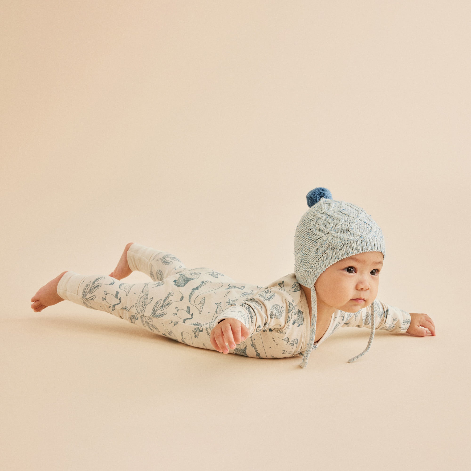 Knitted Cable Bonnet