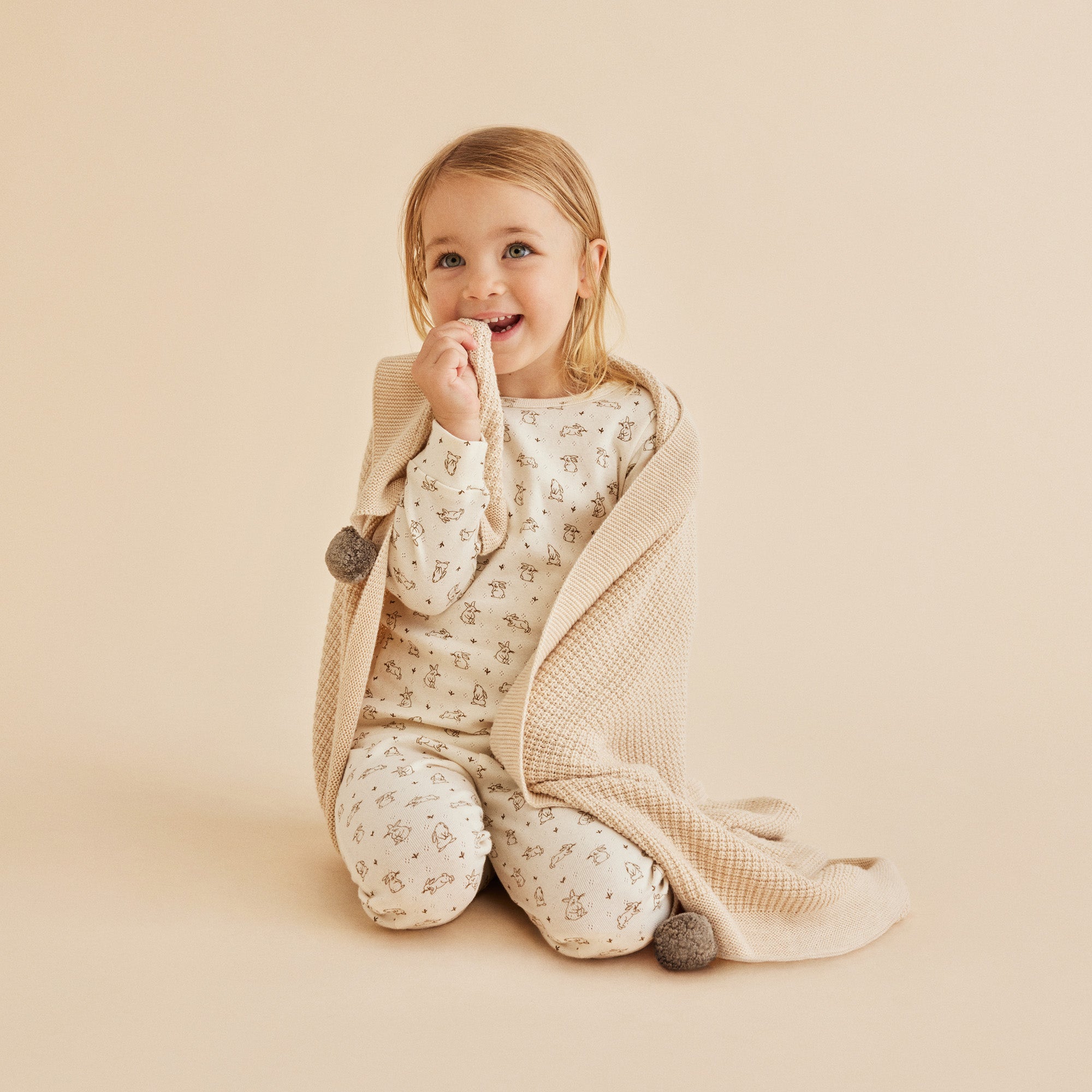 Knitted Fleck Blanket