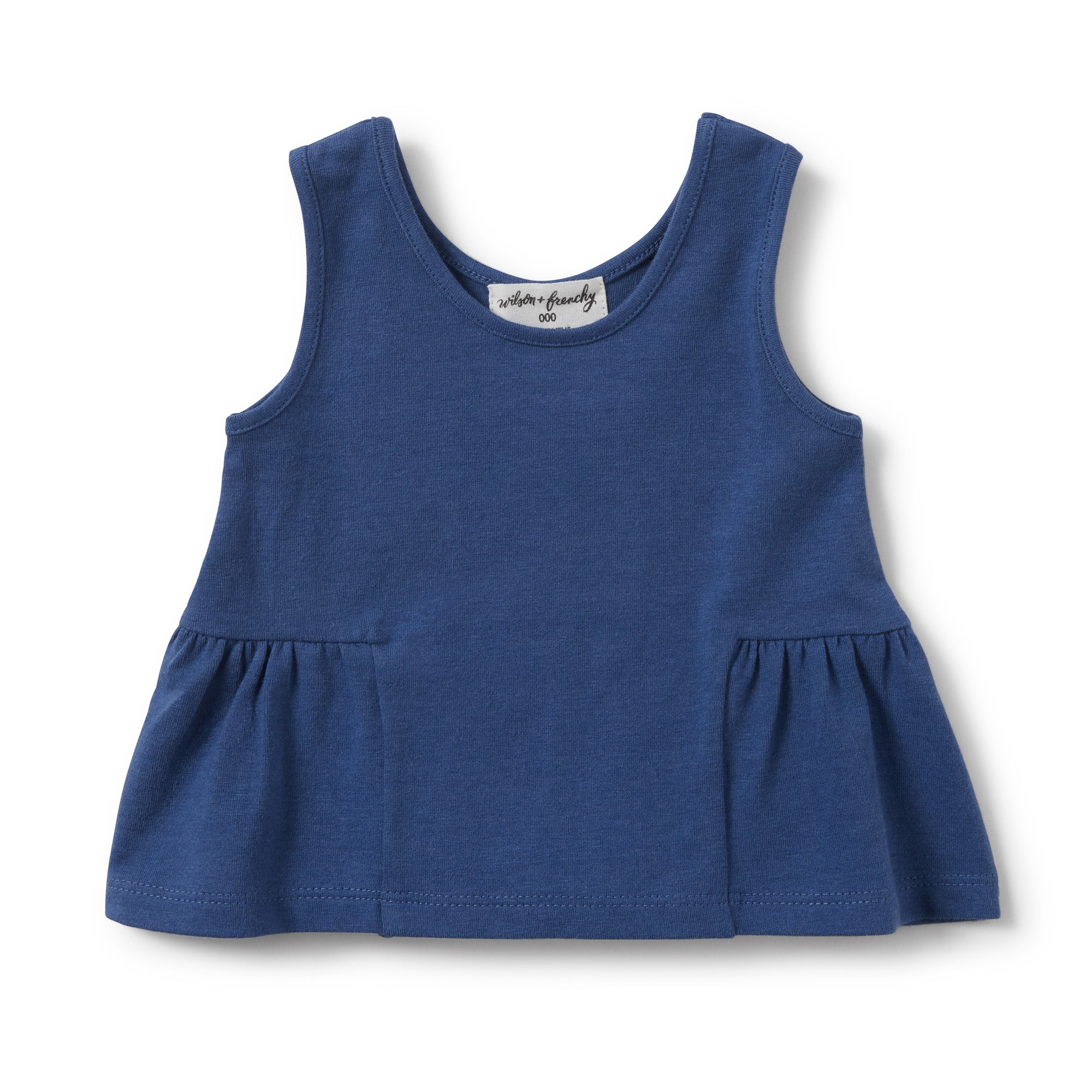TRUE NAVY PEPLUM TANK - Wilson and Frenchy