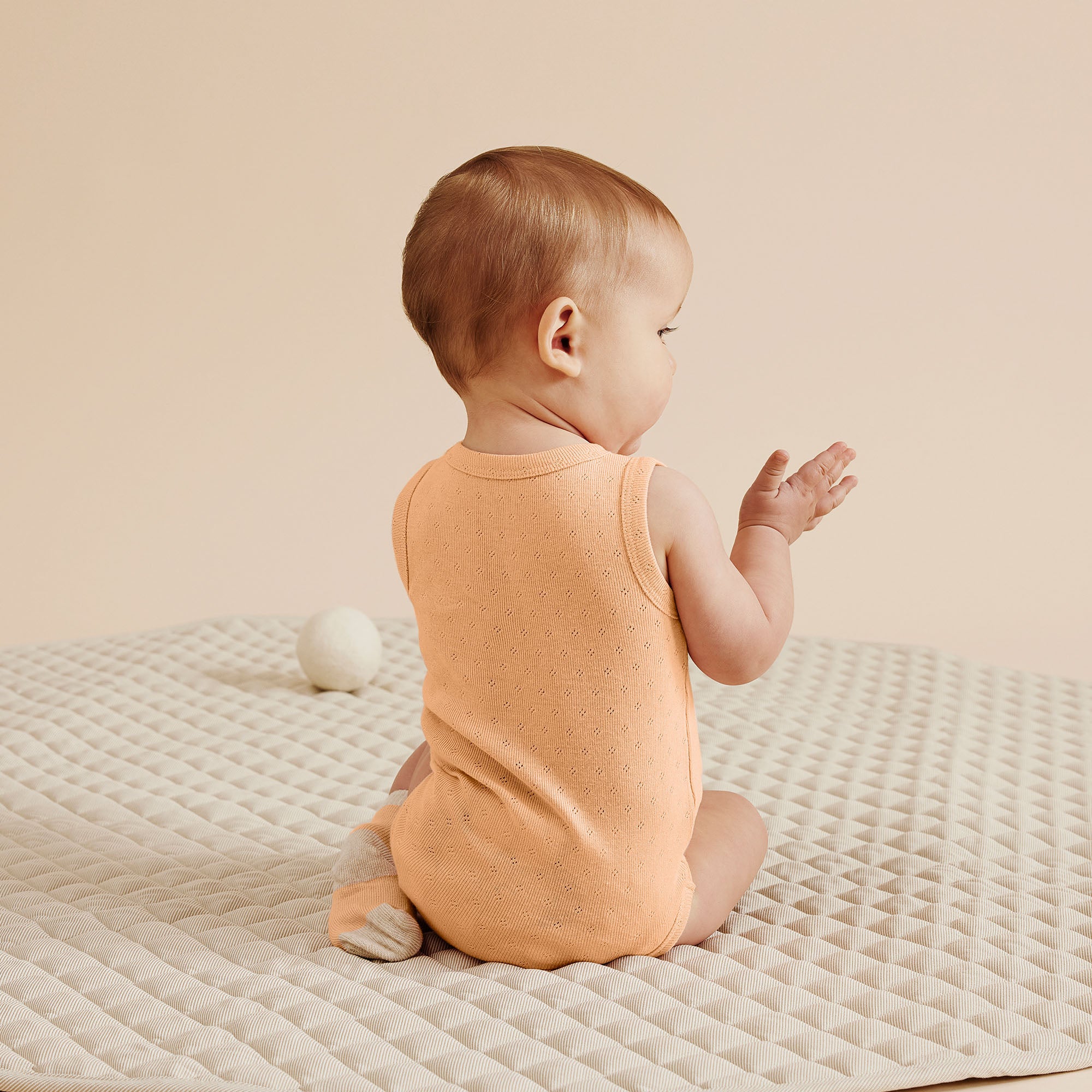 Organic Pointelle Singlet Bodysuit