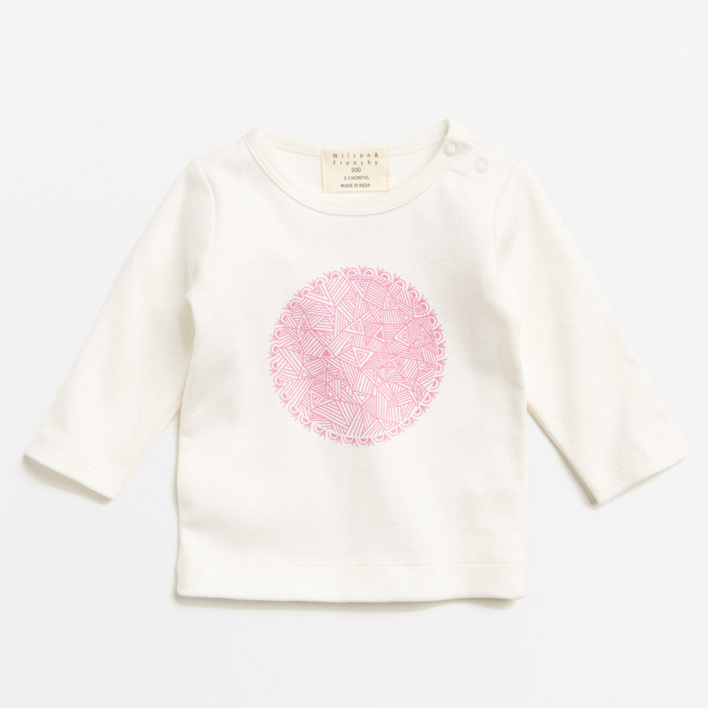 PINK GEOMETRIC FLOWER TOP