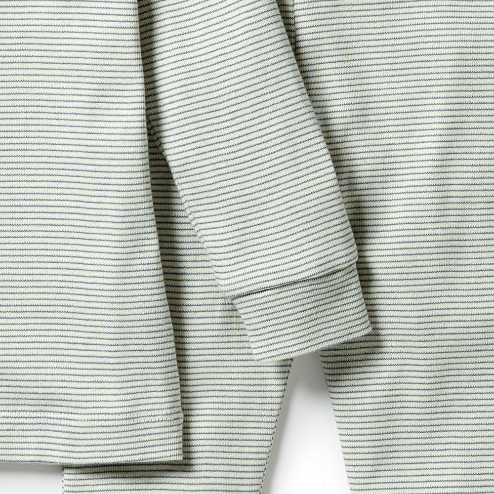 Organic Stripe Rib Henley Pyjamas