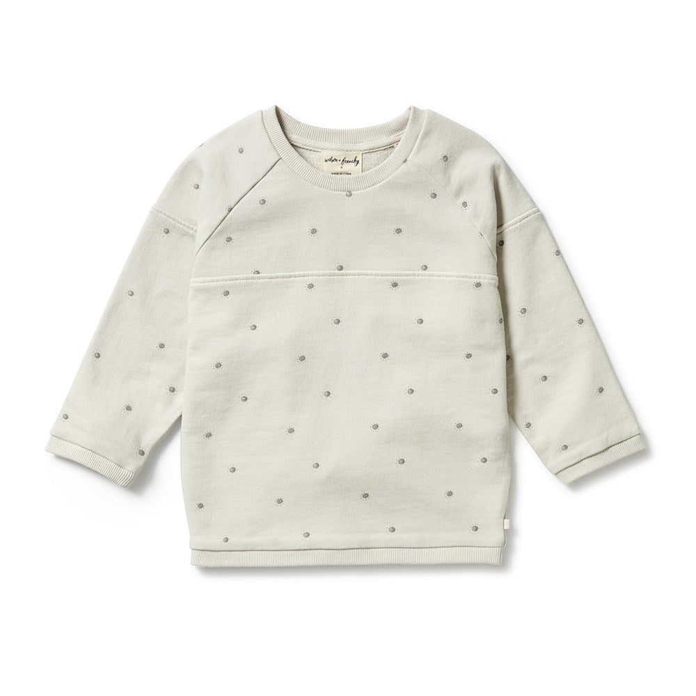 Organic Terry Spliced Sweat