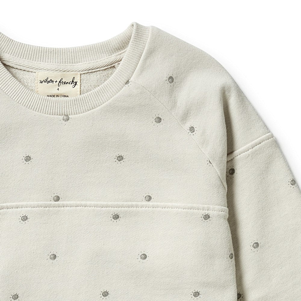 Organic Terry Spliced Sweat