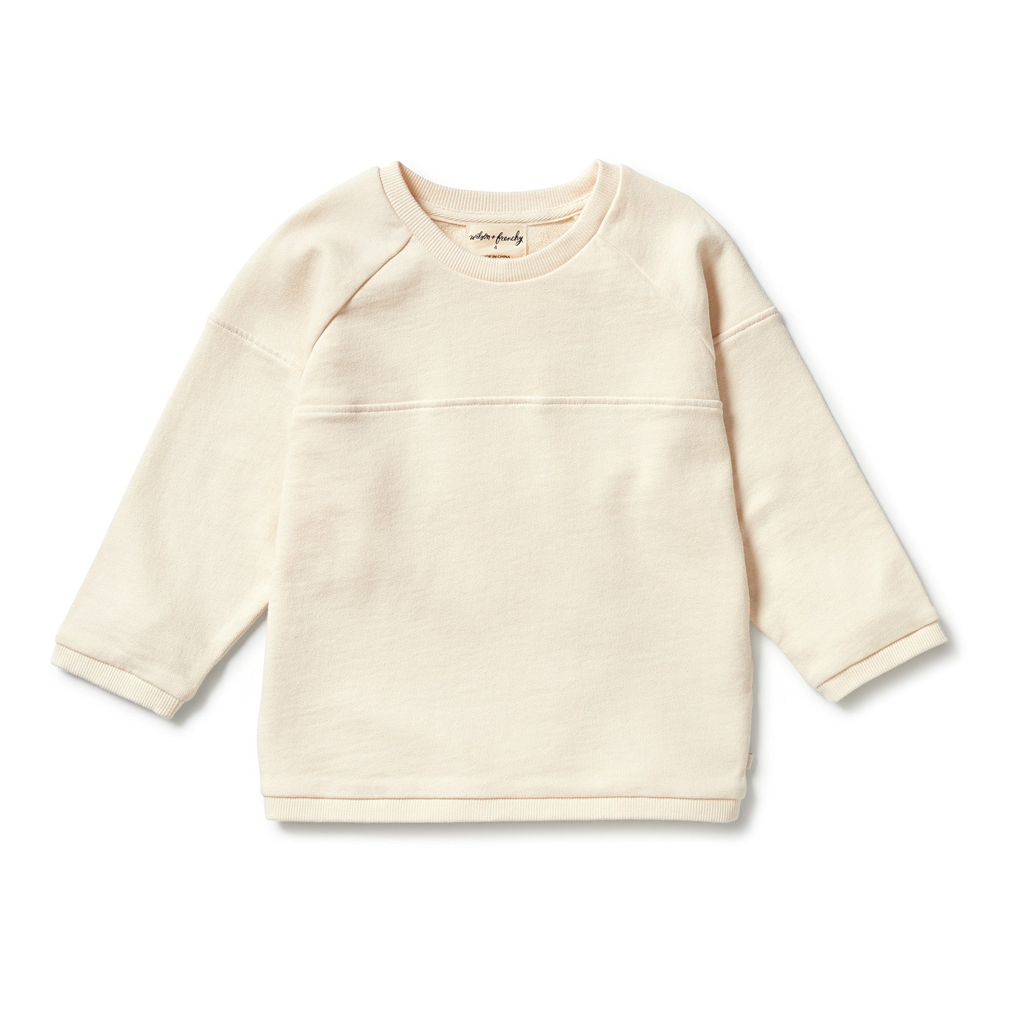 Organic Terry Spliced Sweat