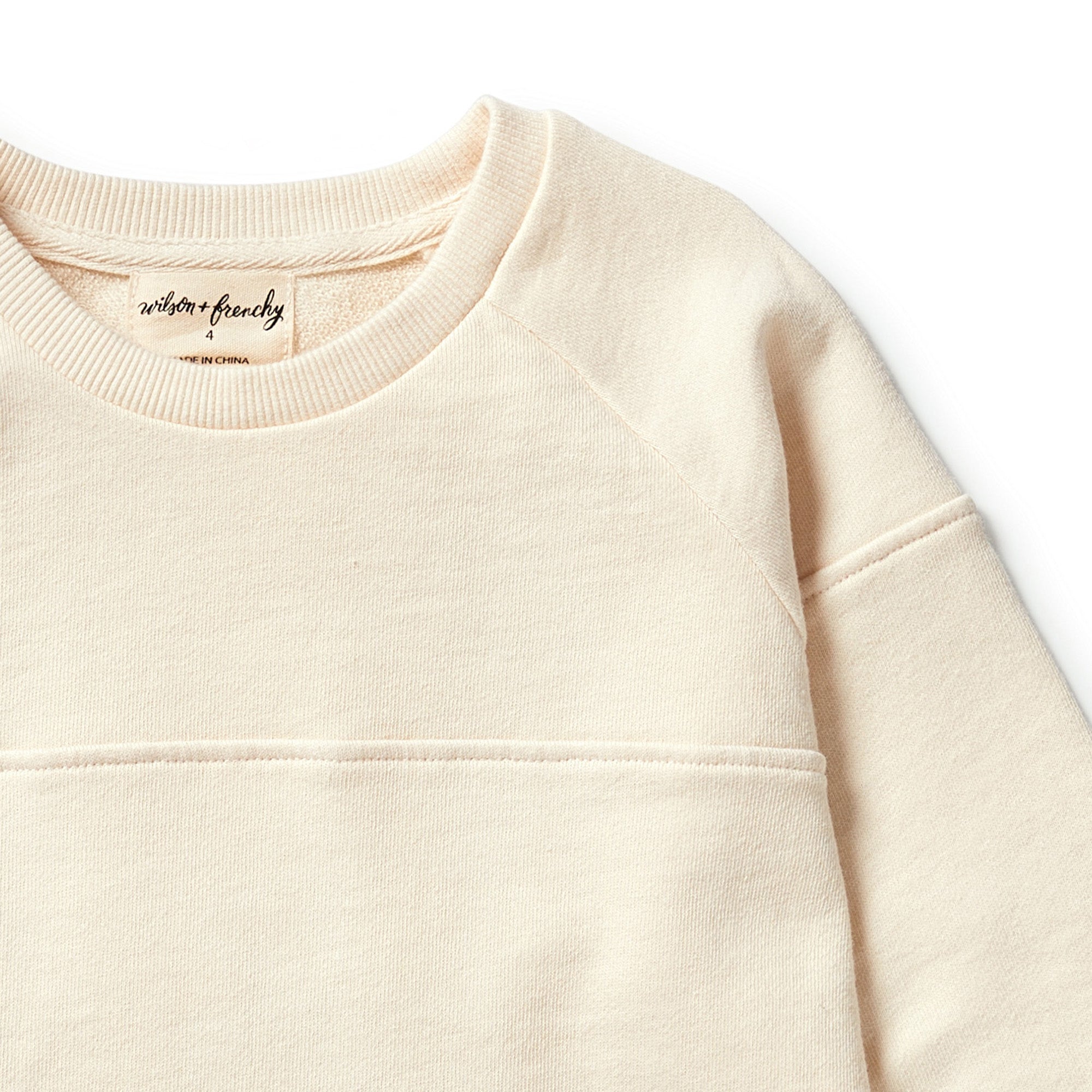 Organic Terry Spliced Sweat