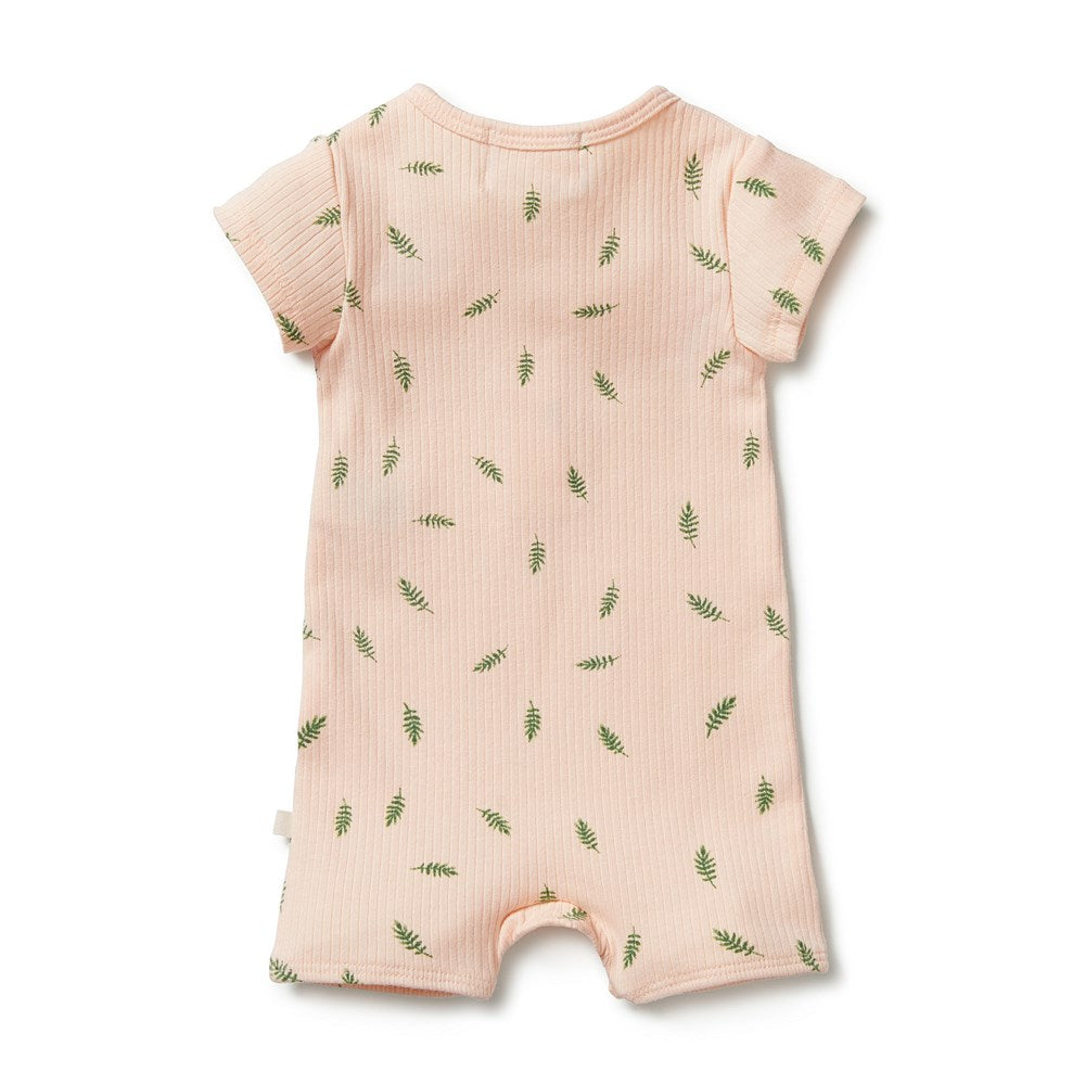 Organic Rib Henley Growsuit