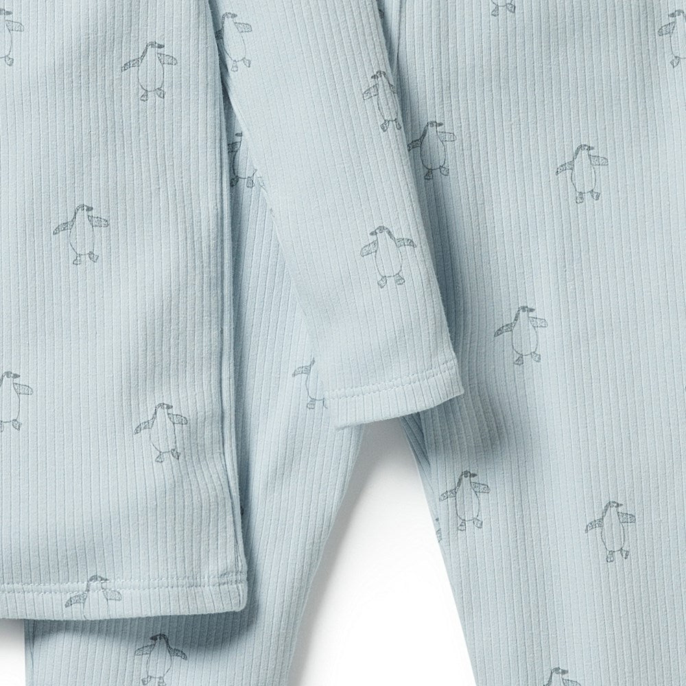 Organic Rib Long Sleeve Pyjamas