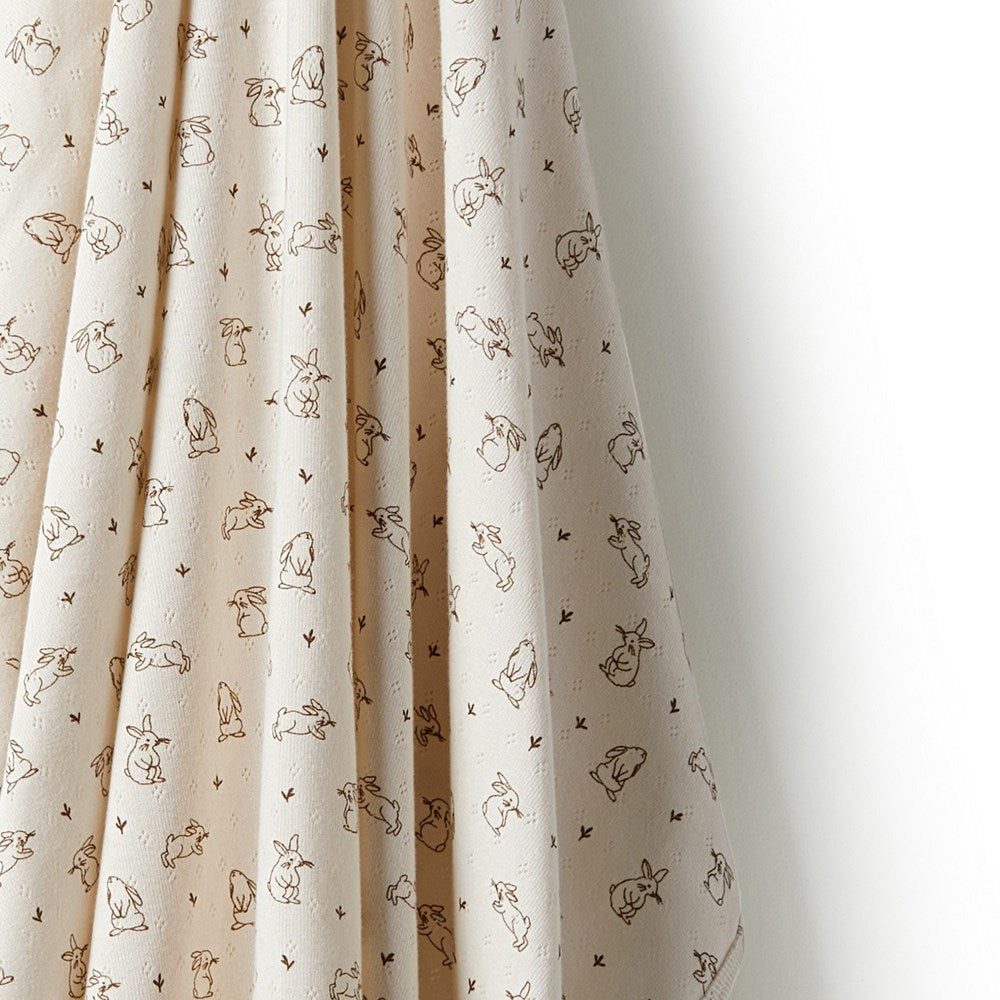 Organic Pointelle Bunny Rug