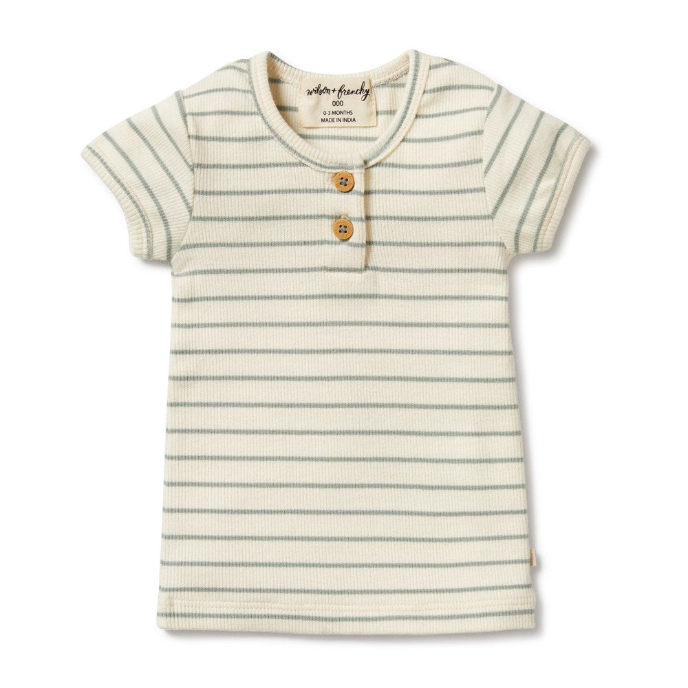 Petit Sage Organic Henley Tee
