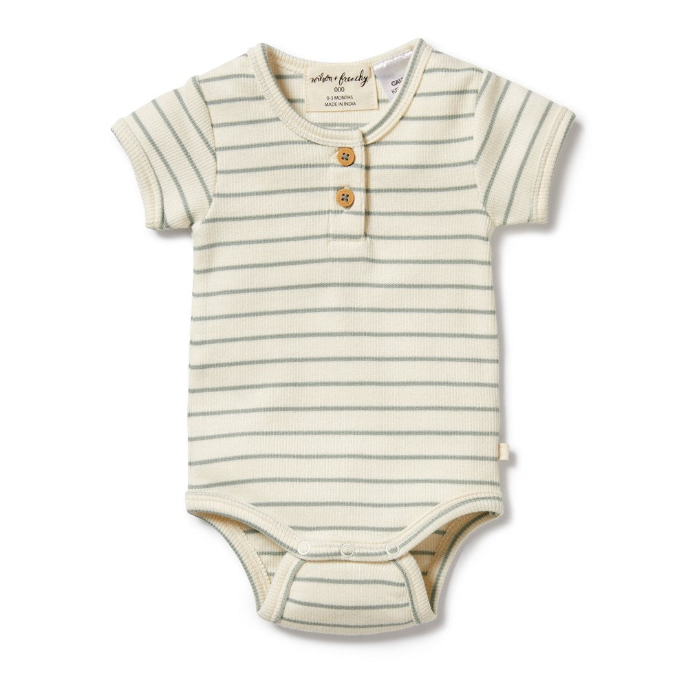 Petit Sage Organic Henley Bodysuit