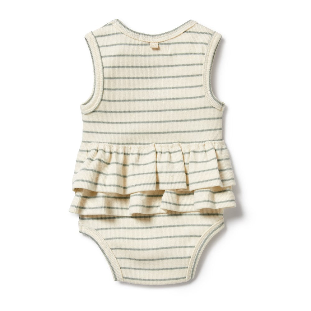 Petit Sage Organic Ruffle Bodysuit