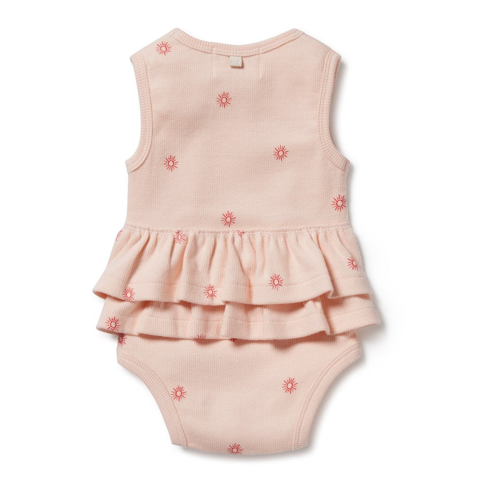 Petit Soleil Organic Ruffle Bodysuit