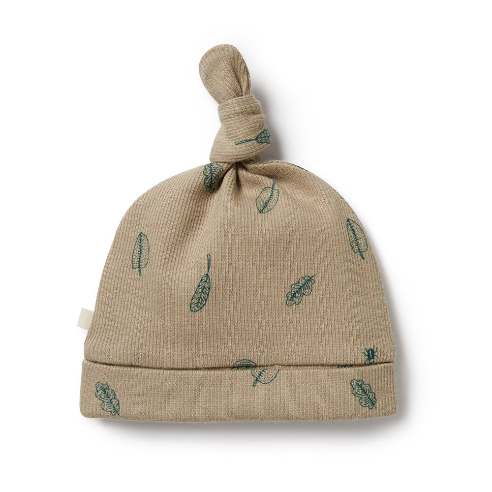 Jungle Leaf Organic Knot Hat