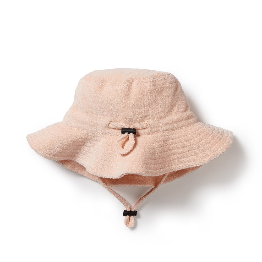 Antique Pink Organic Terry Sunhat