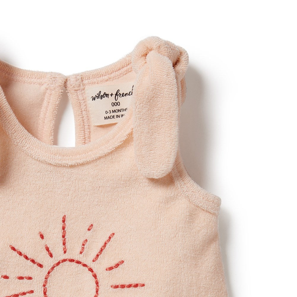 Sunshine Organic Terry Tie Singlet
