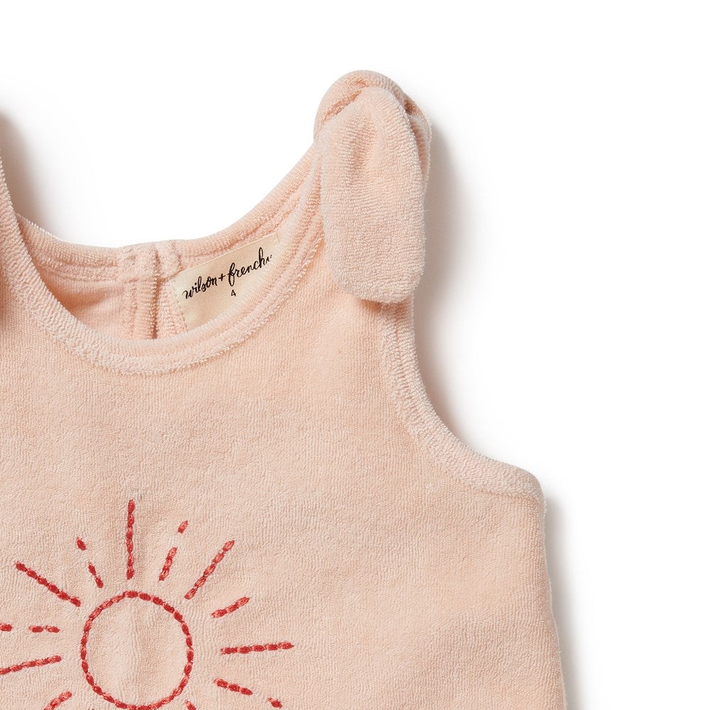 Sunshine Organic Terry Tie Singlet