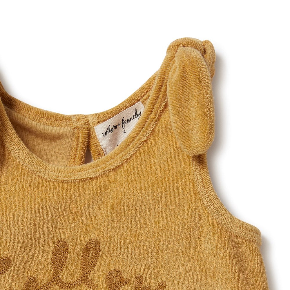 Follow the Sun Organic Terry Tie Singlet