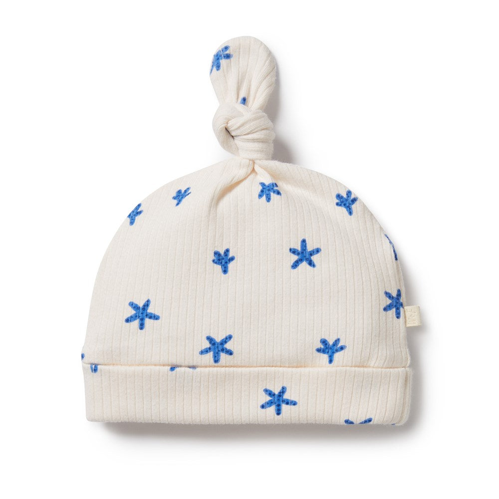Little Starfish Organic Rib Knot Hat