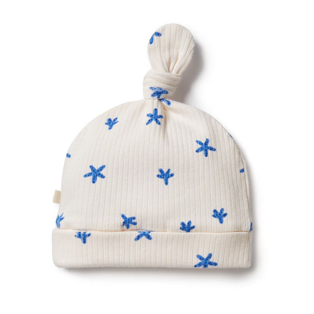 Little Starfish Organic Rib Knot Hat