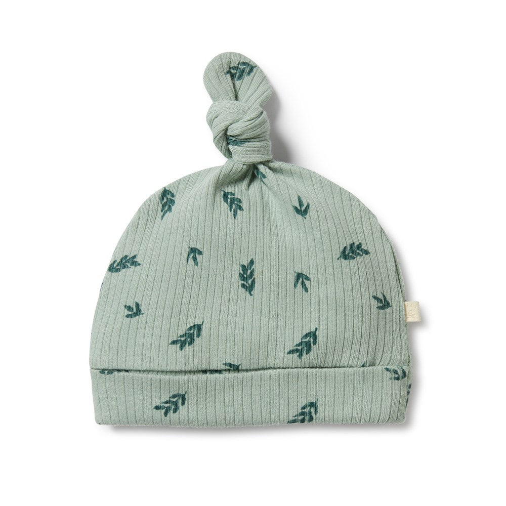 Falling Leaf Organic Rib Knot Hat