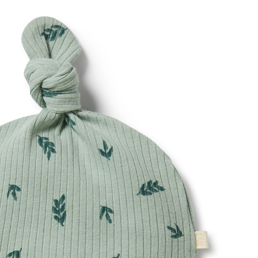 Falling Leaf Organic Rib Knot Hat