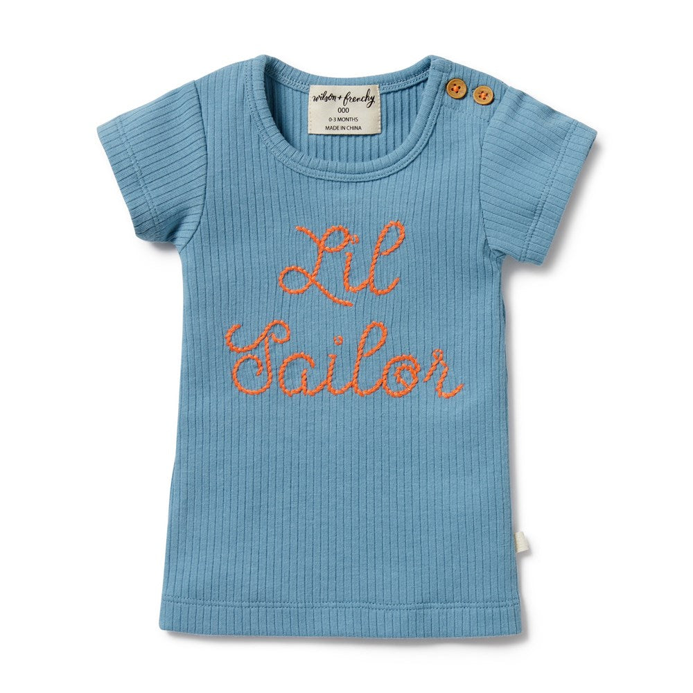 Lil Sailor Organic Rib Tee