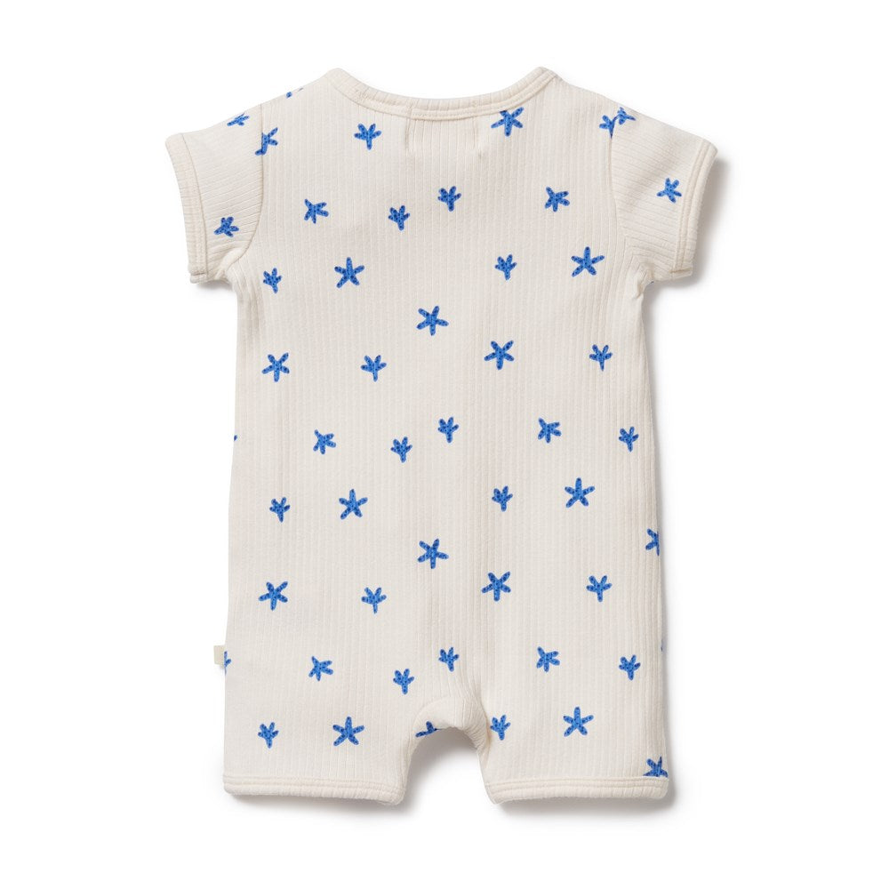 Little Starfish Organic Rib Zipsuit
