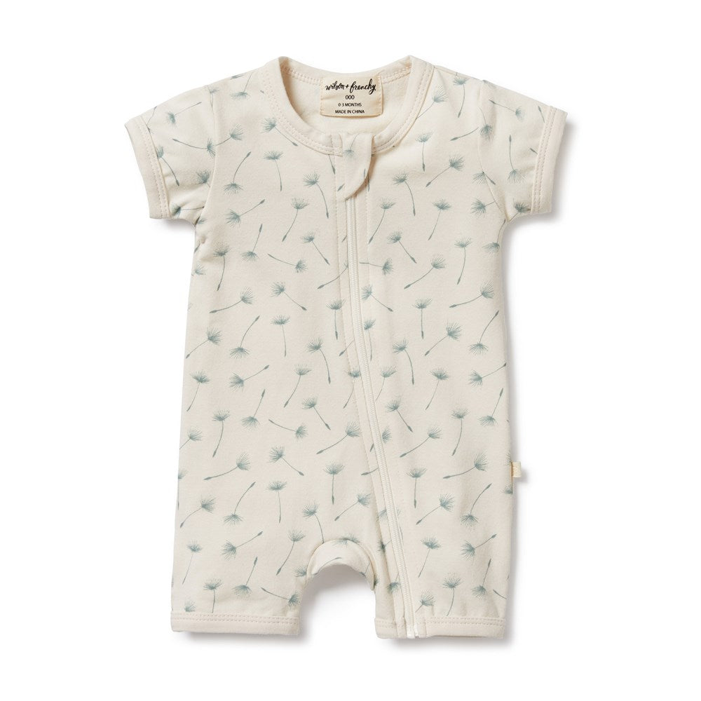 Float Away Organic Boyleg Zipsuit